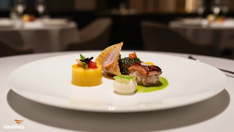 What defines modern plating techniques in fine dining?